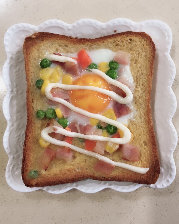 快手早餐🥣脆脆的鸡蛋烤吐司