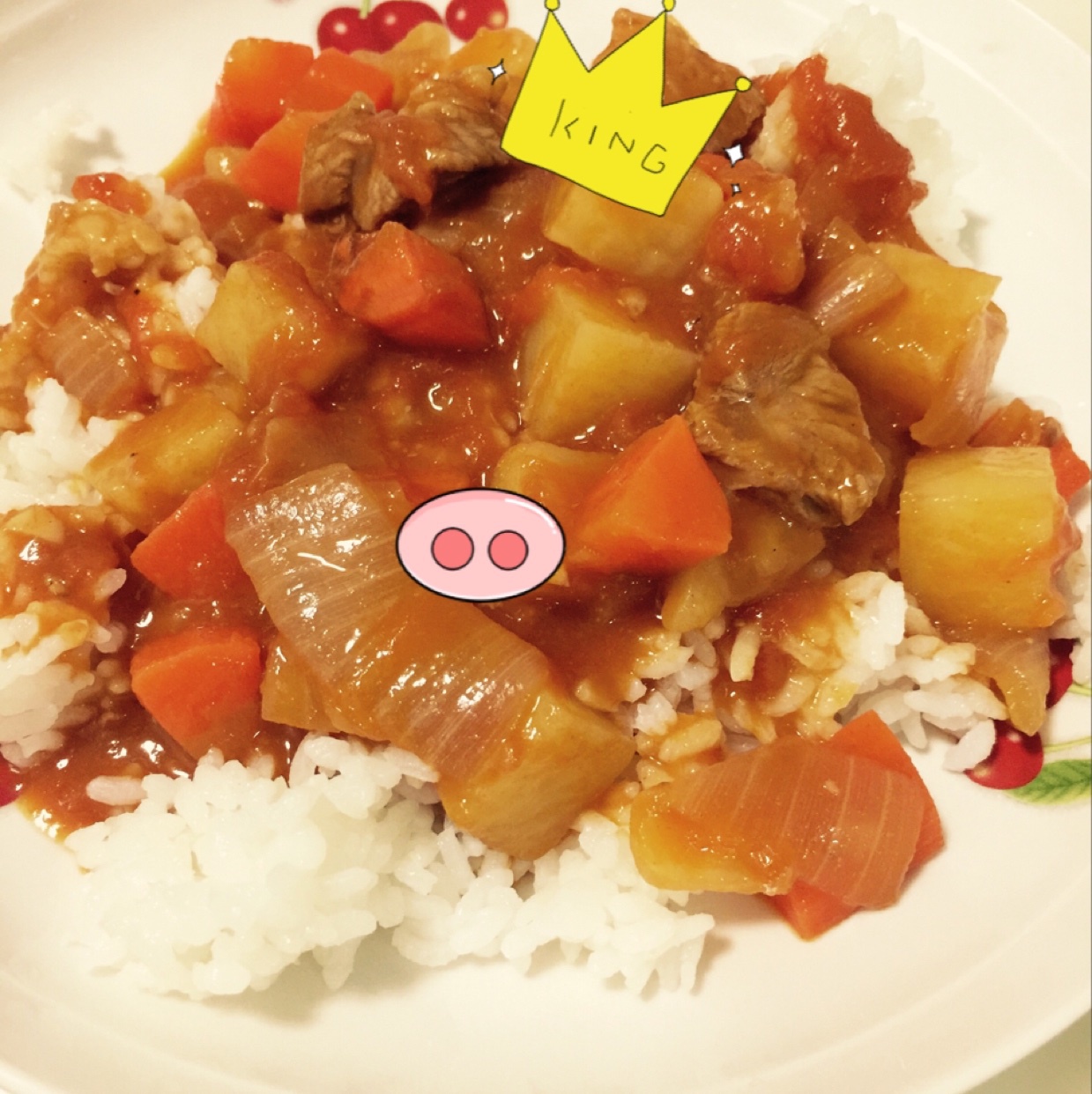 胡萝卜土豆烧牛腩
