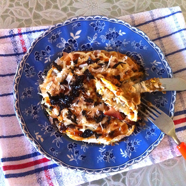 超简单的蔬菜煎饼——大阪烧