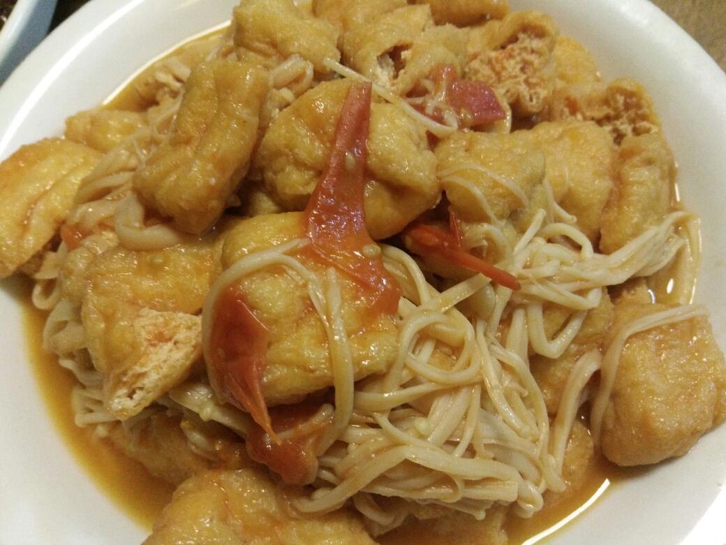 金针菇油豆腐的做法