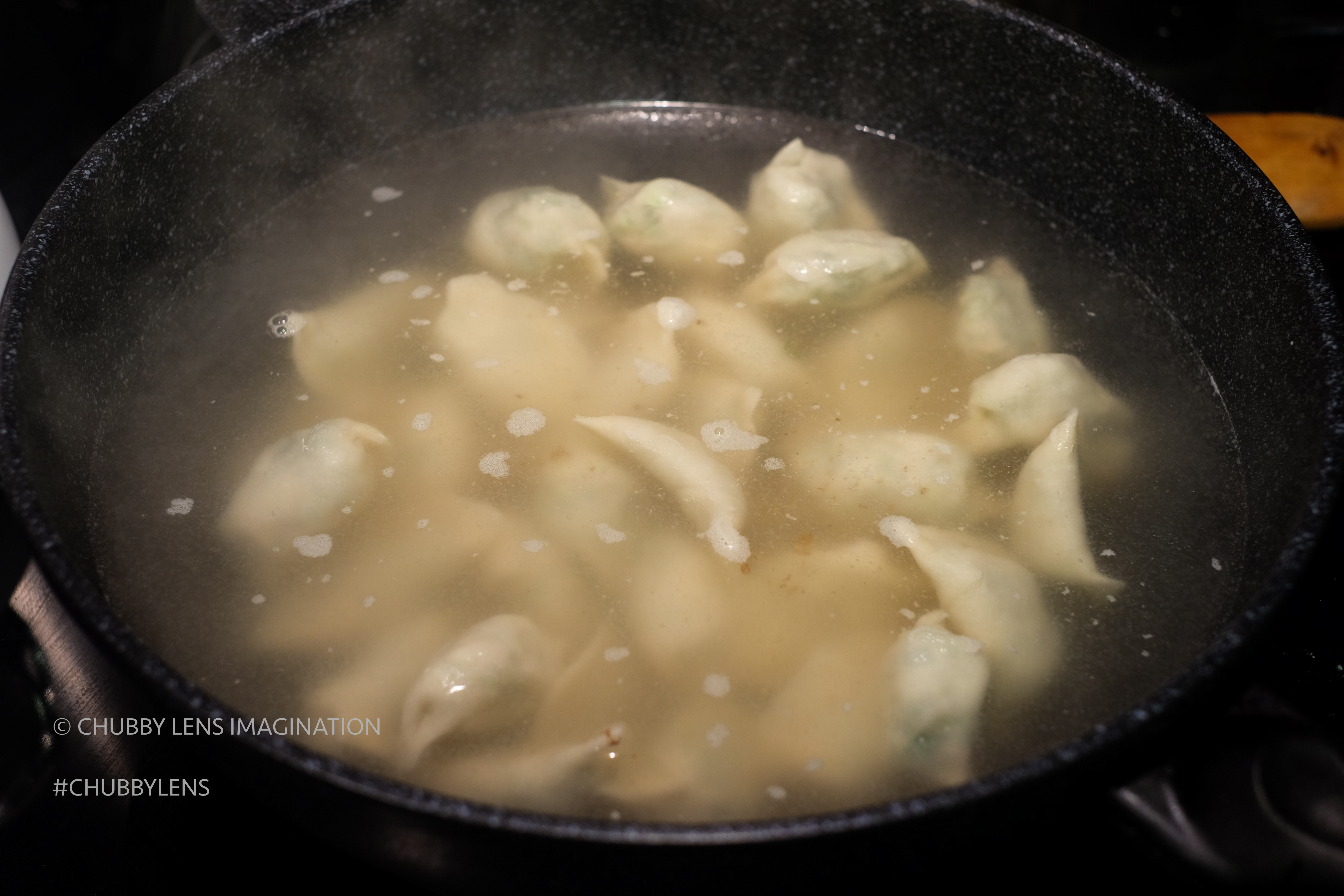 煎／煮韭菜鲜肉手工饺的做法 步骤19