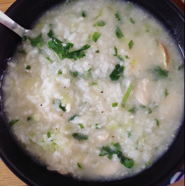 生菜鱼片粥