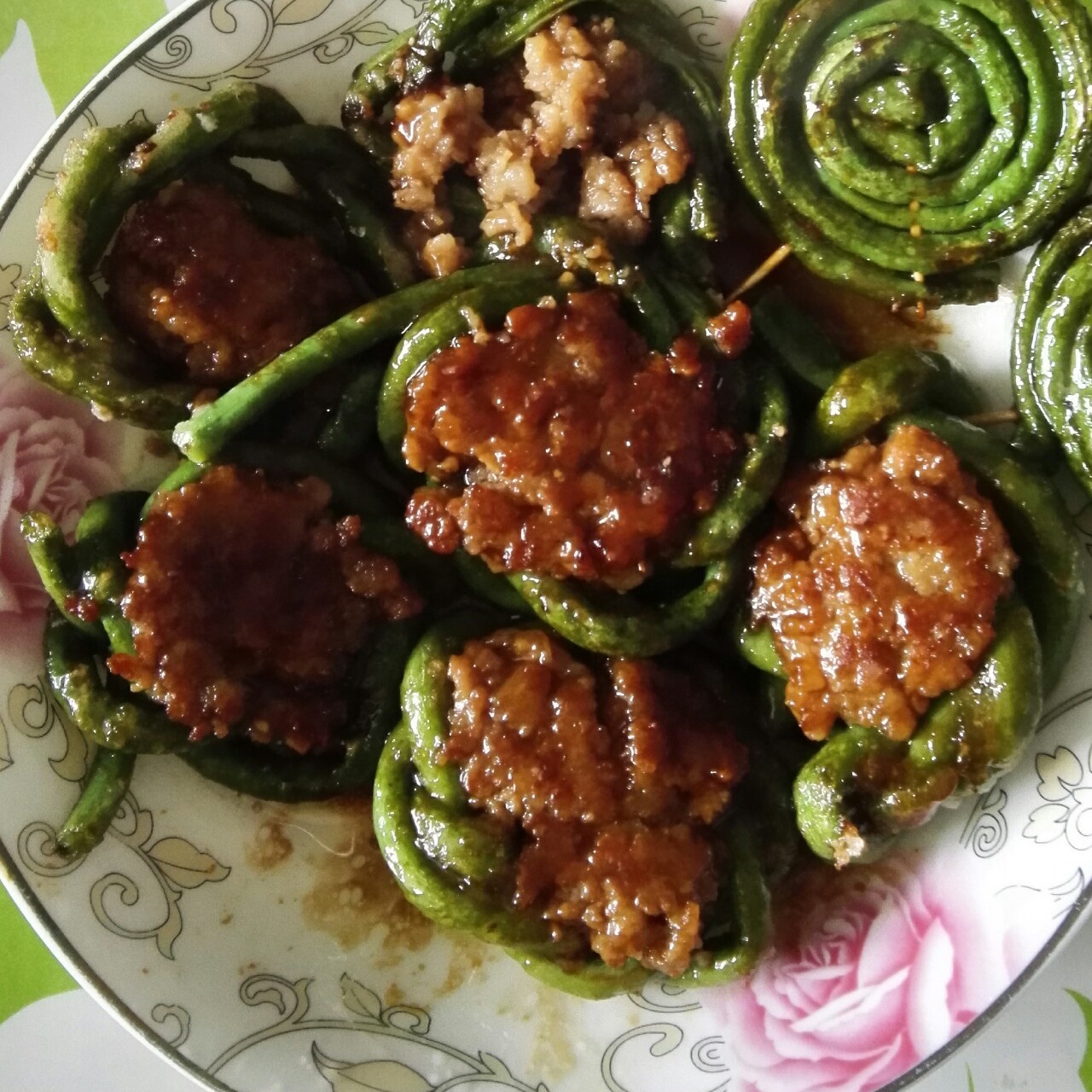 豇豆酿肉