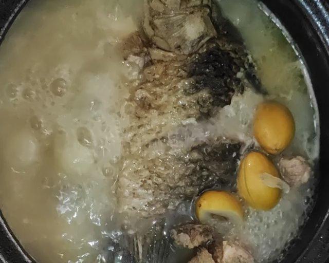 孕妈橄榄鲫鱼汤的做法