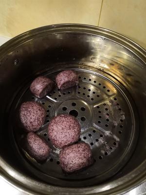 奶香紫米馒头的做法 步骤8
