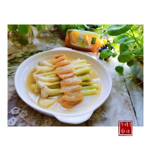 太太乐鲜鸡汁快手菜之『淮扬菜』2⃣【鸡汁烩咸五花蒲儿菜】❗🥢的做法 步骤10