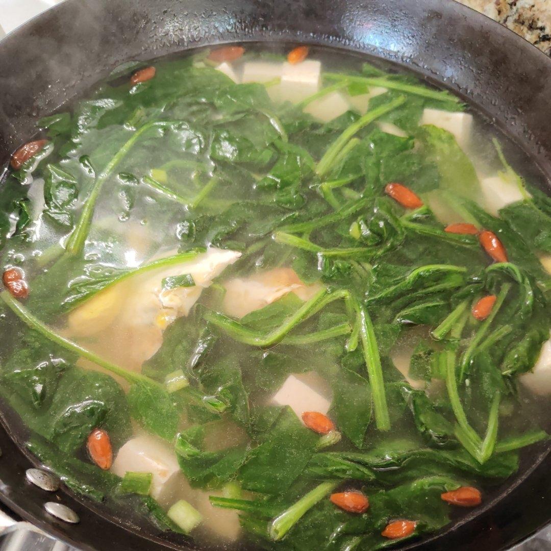 鲜到让人起飞的菠菜汤