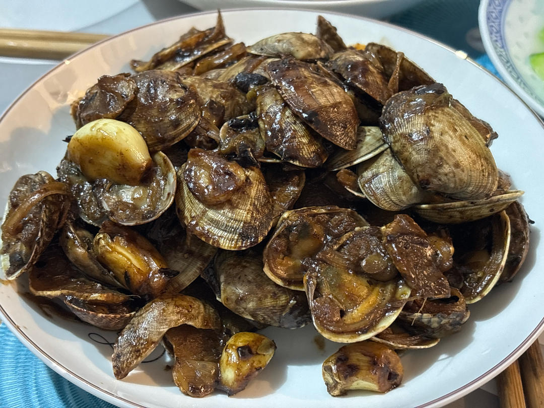 豆豉炒花甲