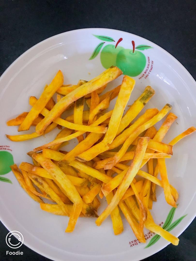 炸红薯条 低脂低油（空气炸锅）