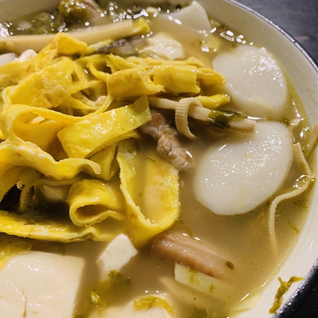 嵊州炒年糕（雪菜豆腐汤年糕）