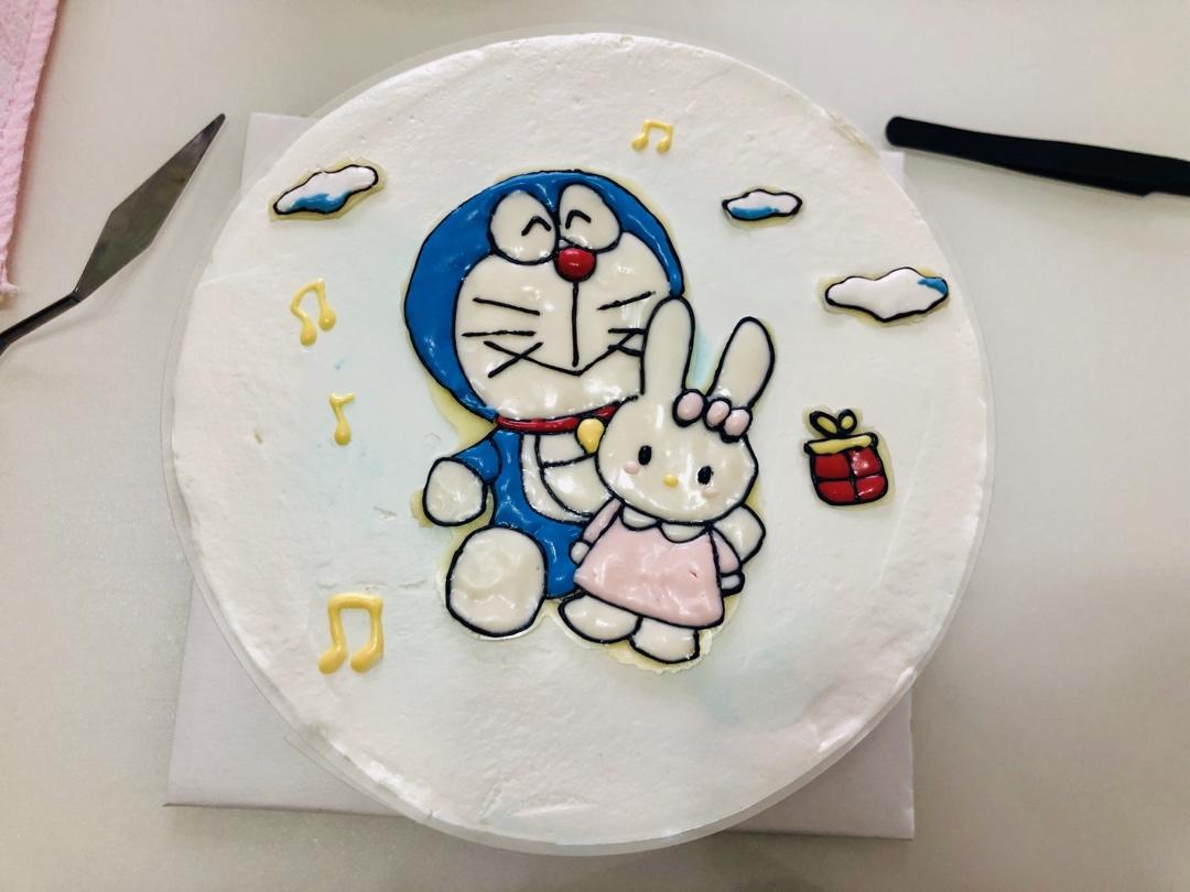 红七公的叫花鸡做的独角兽qq转印蛋糕