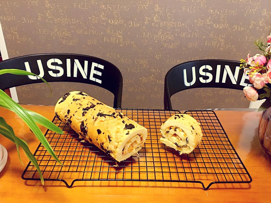 香葱肉松肥蛋糕卷～