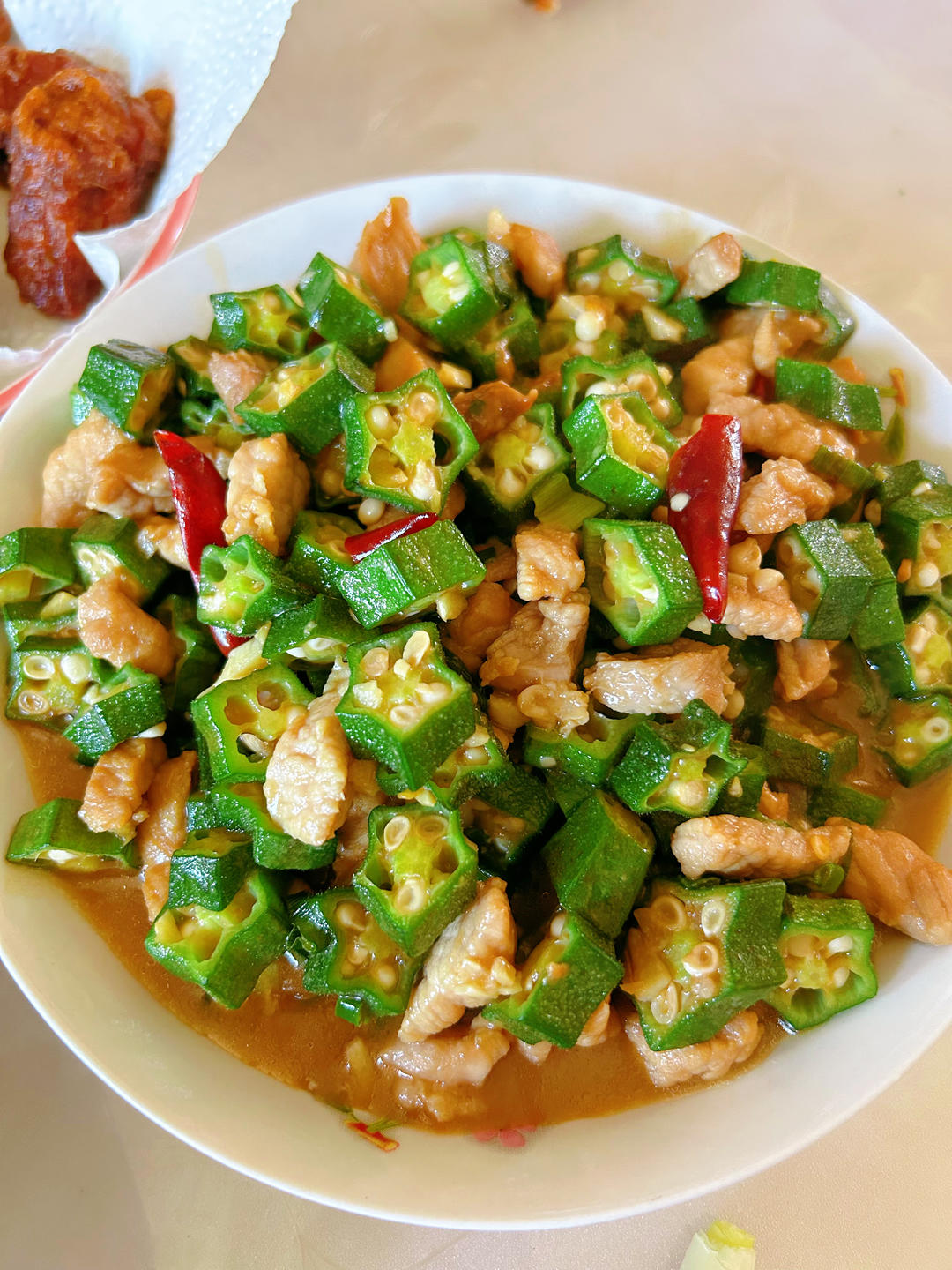 秋葵炒肉(超下饭！)