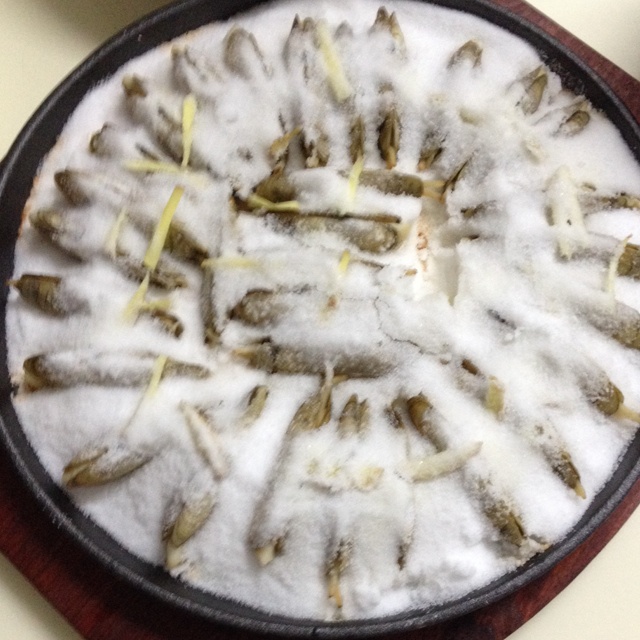 铁板盐焗蛏
