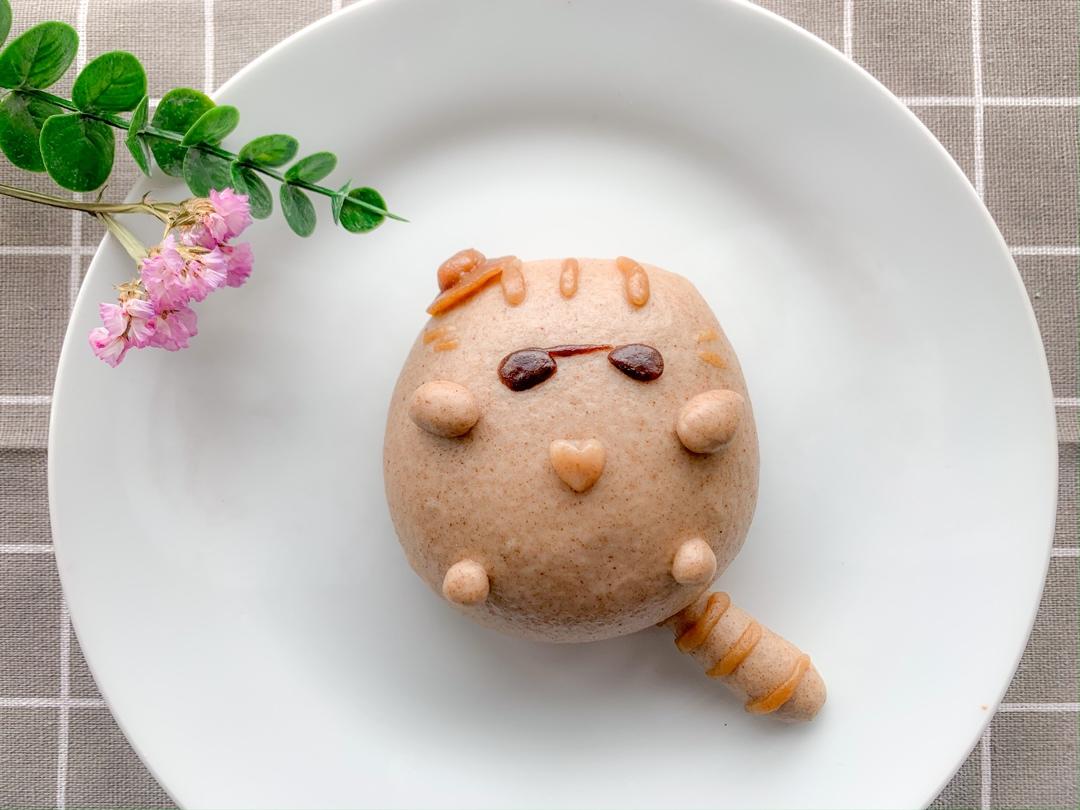 黑小麦卡通馒头水光肌肥猫