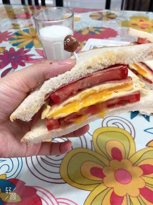 懒妈妈的快速早餐－－三明治（3人份）的做法 步骤4