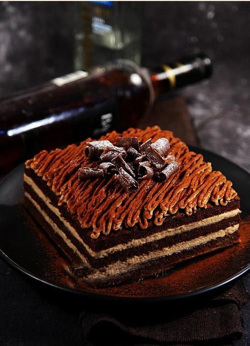 够简约，够大方，够美味----栗子巧克力蛋糕