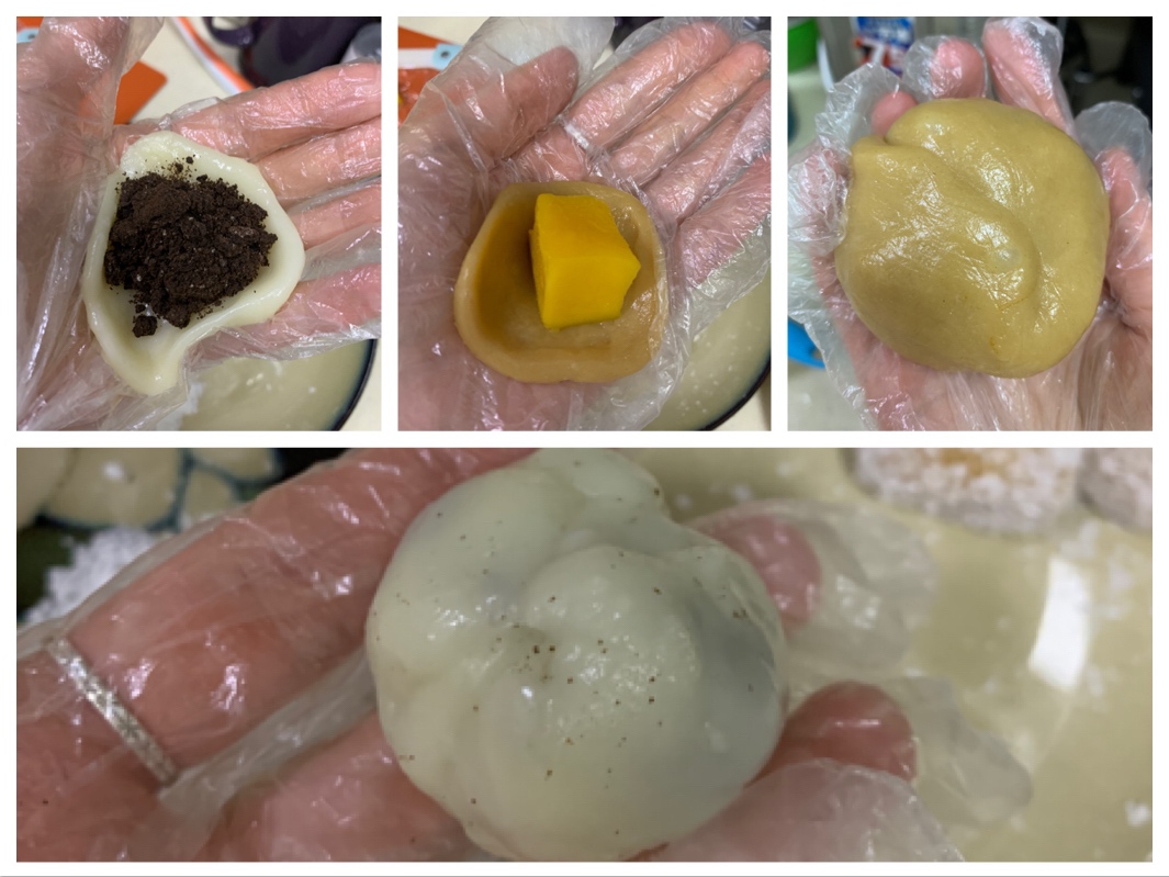 甜点-水果大福/奥利奥糯米糍（蒸烤箱）的做法 步骤9