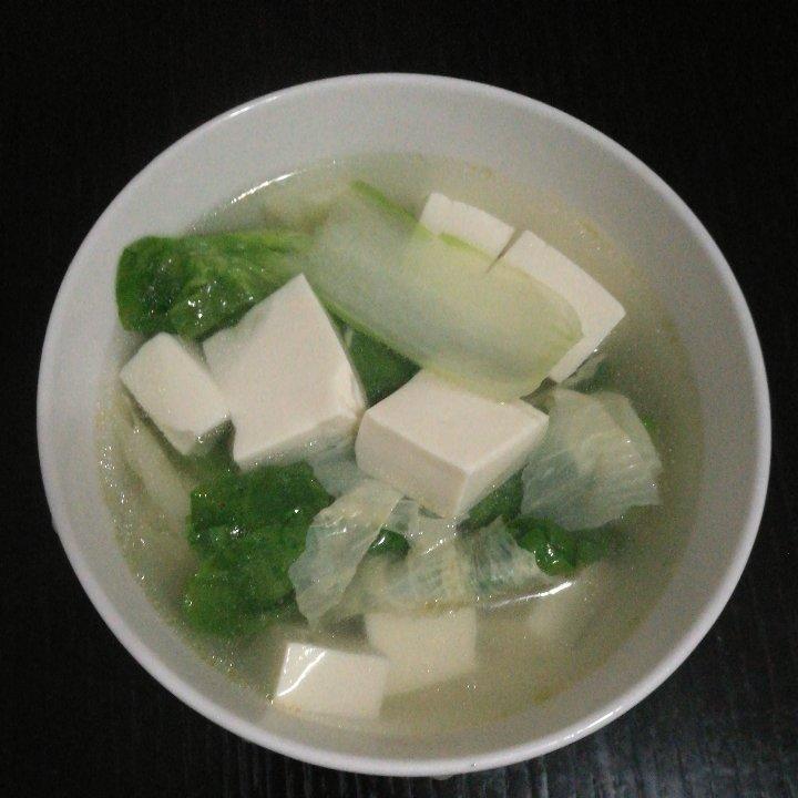 青菜豆腐汤