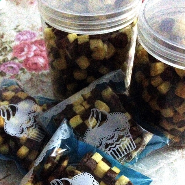 双色小棋格饼干