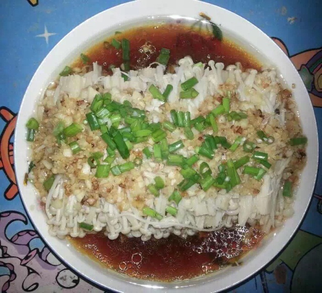 蒜蓉蒸金针菇