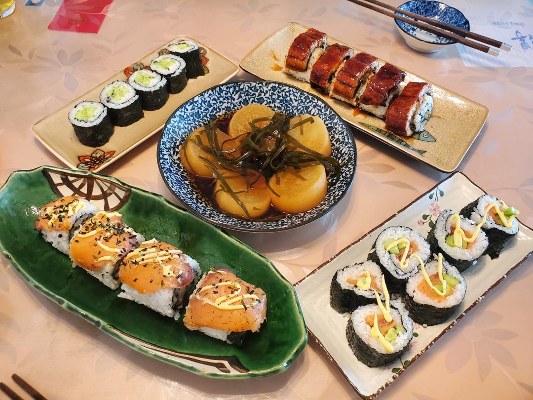 芝士大虾寿司&黑米素寿司 Sushi