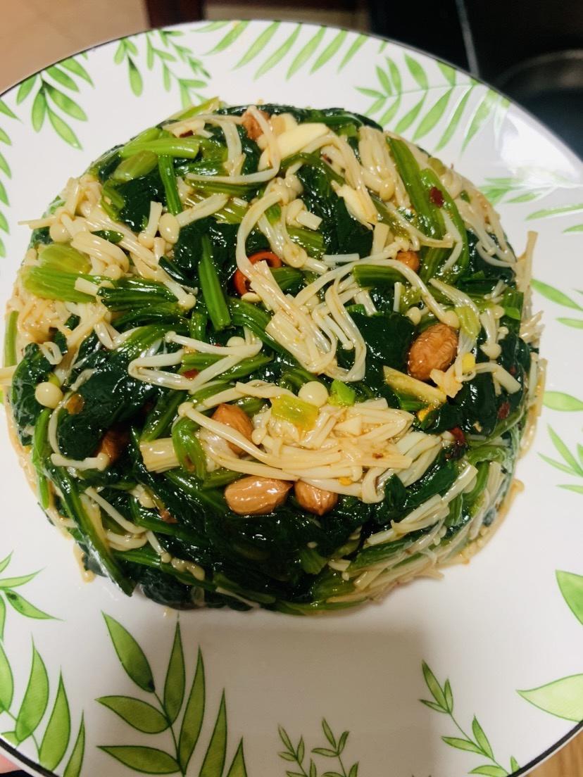 酒店级别的凉拌菠菜的做法