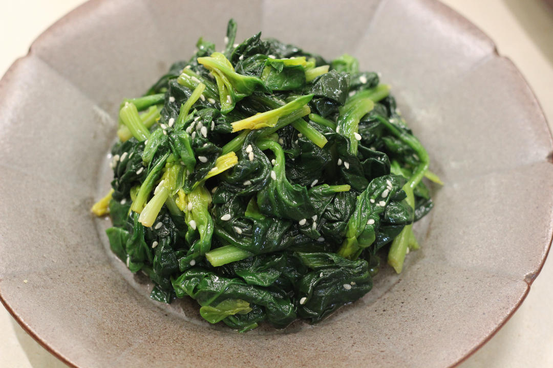 【开胃小菜】凉拌菠菜酸甜可口小朋友很爱