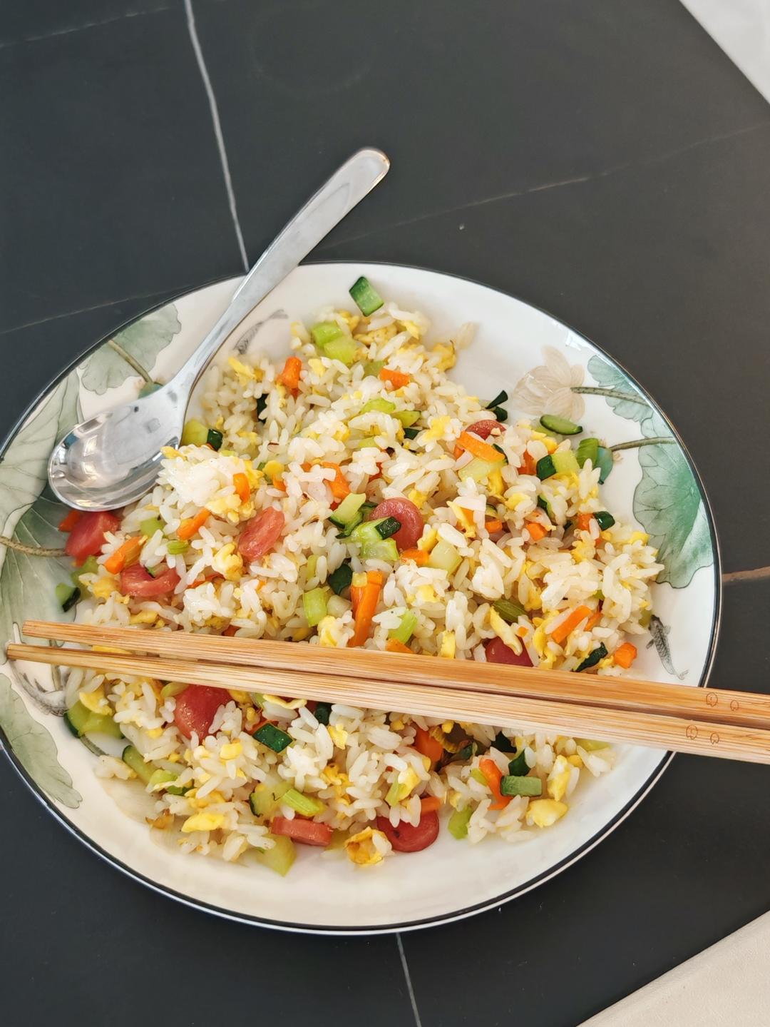 炒米饭蛋炒饭二十分钟快手家常