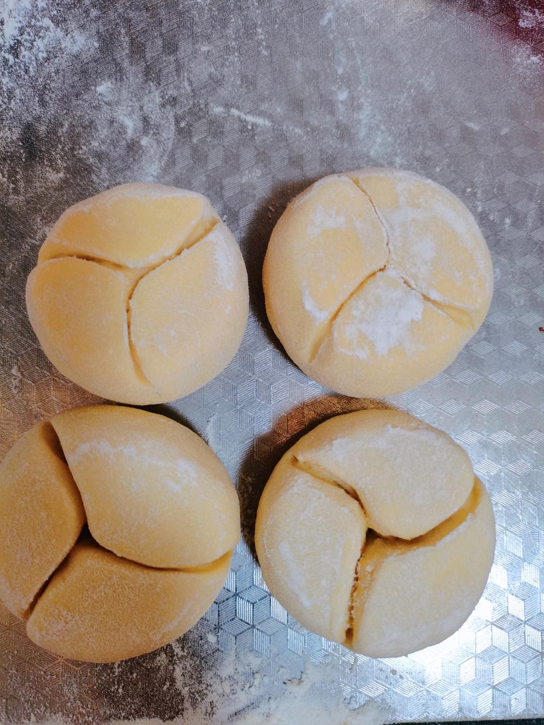 蛋奶开花馒头