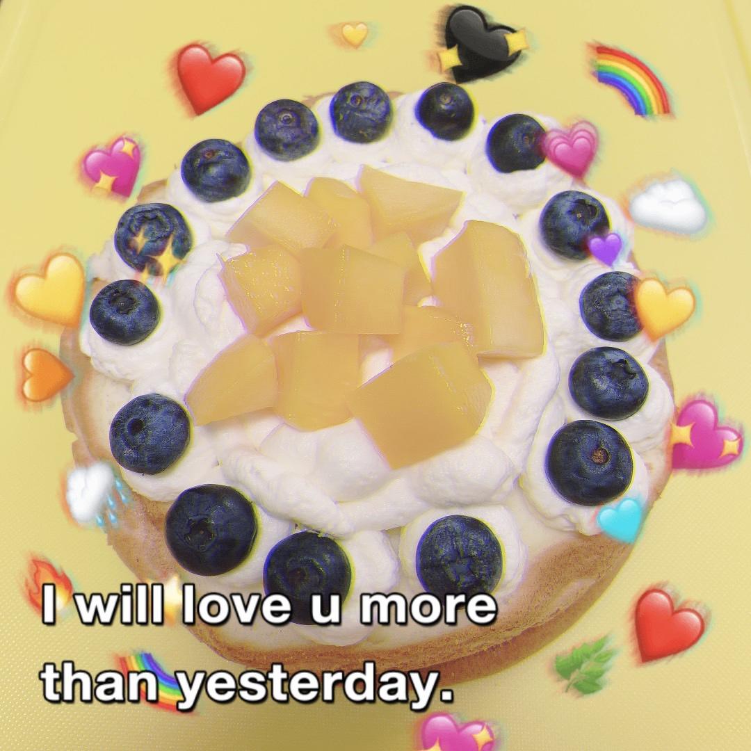 芒果裸戚风蛋糕