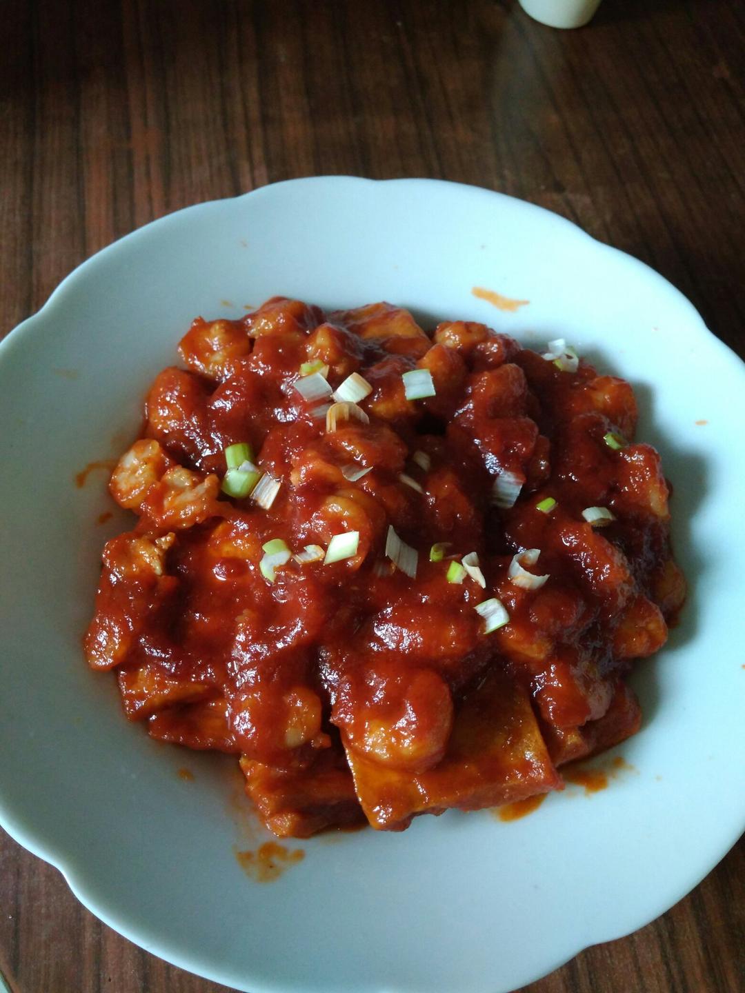 鲜虾番茄豆腐