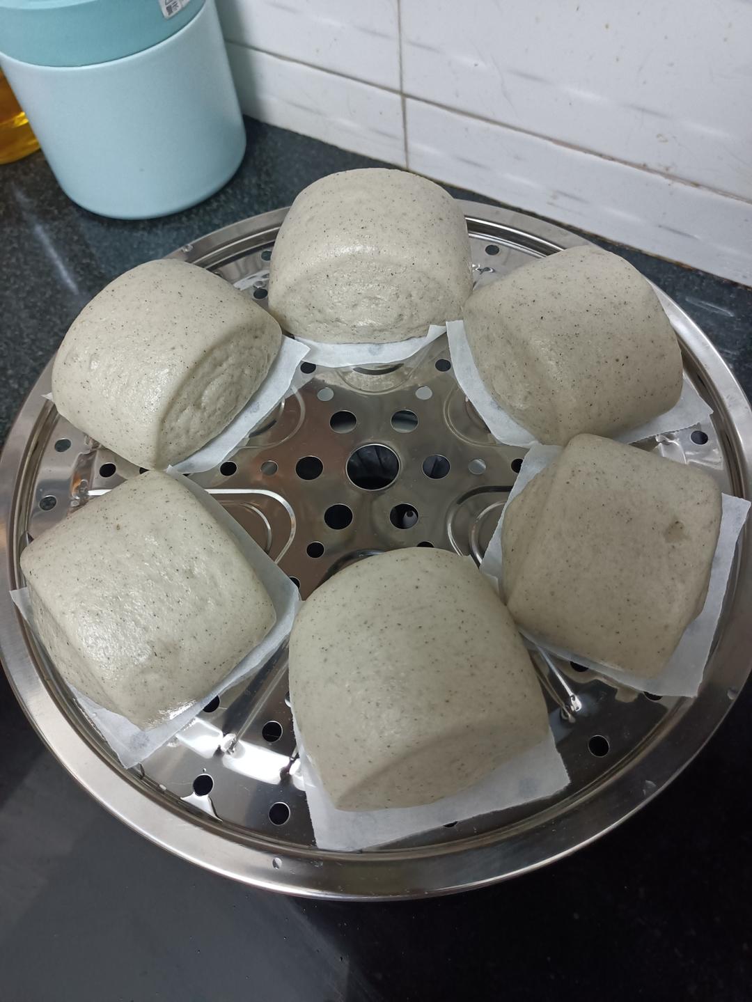 奶香黑芝麻刀切馒头