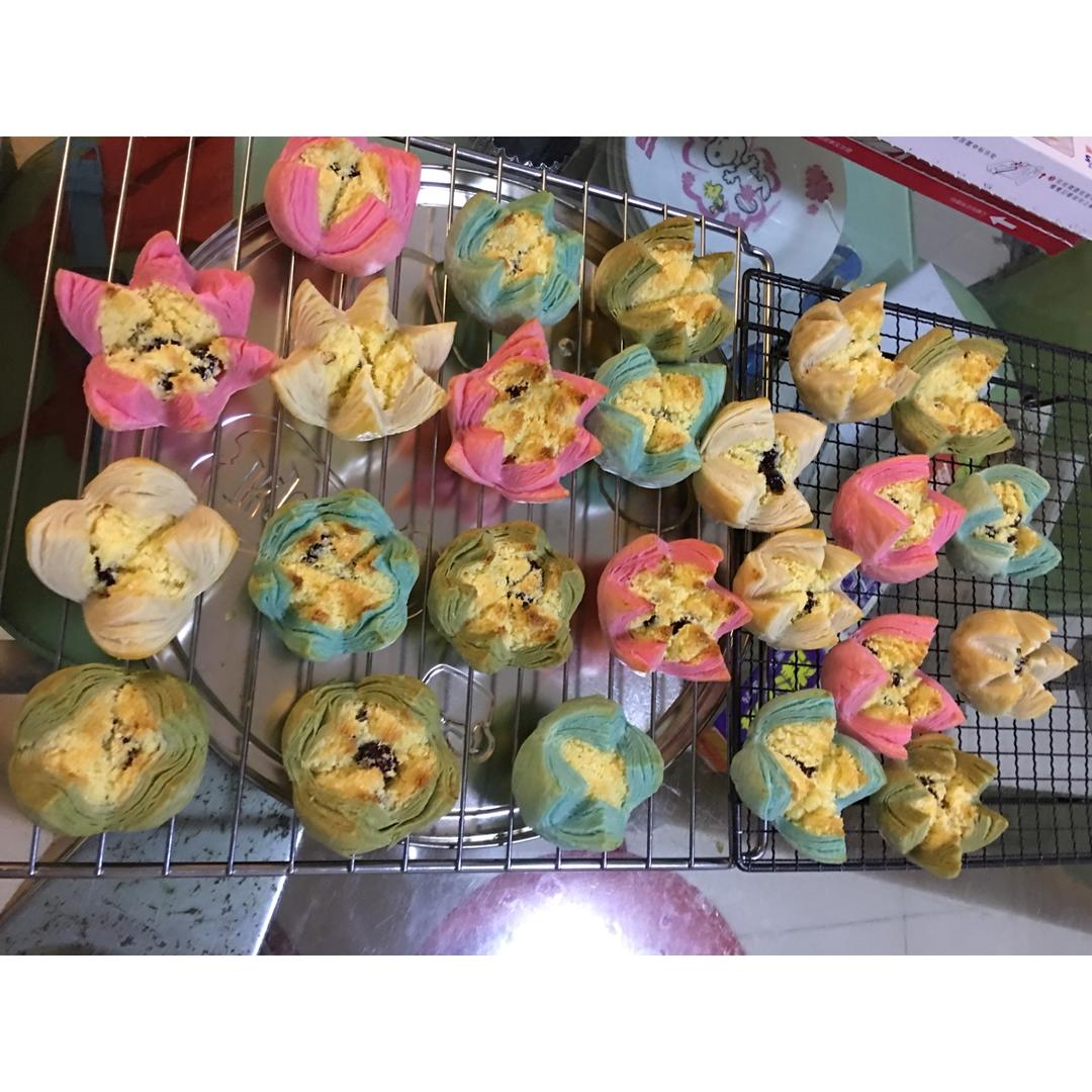 花开富贵之四种口味的椰蓉开口酥