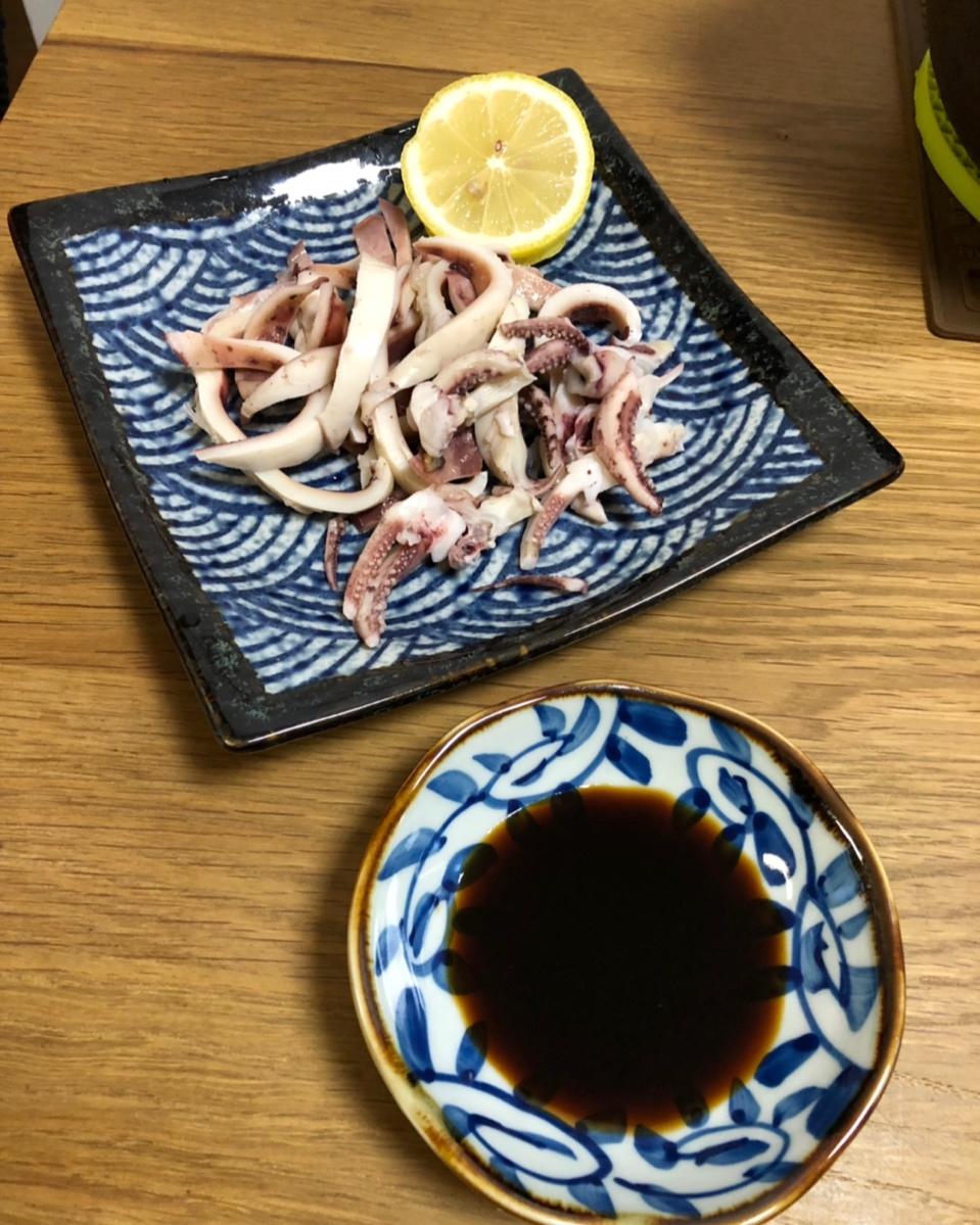 清淡的白灼鱿鱼