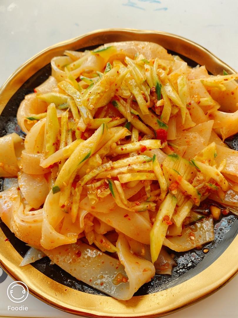 凉皮-家庭自制（告诉你自己做更劲道的秘诀）