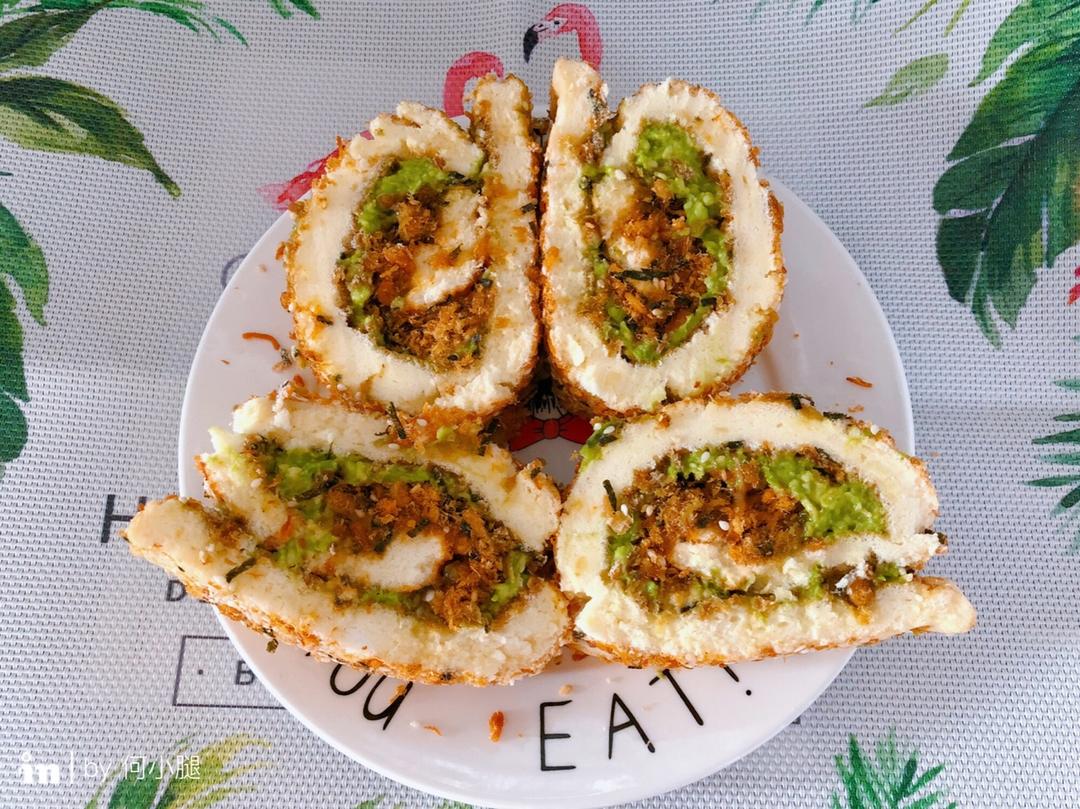 香葱肉松蛋糕卷