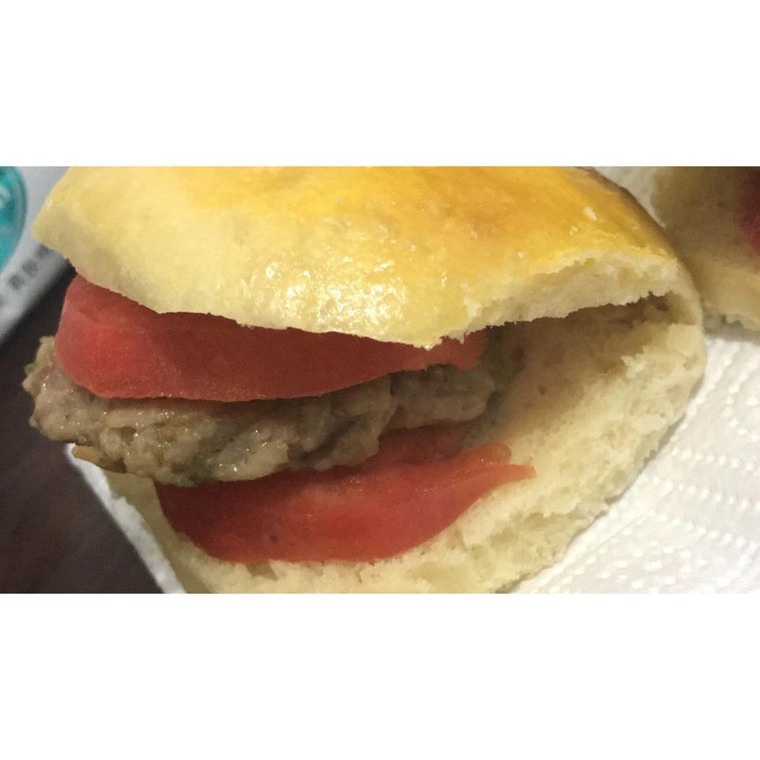 自制营养肉饼汉堡包