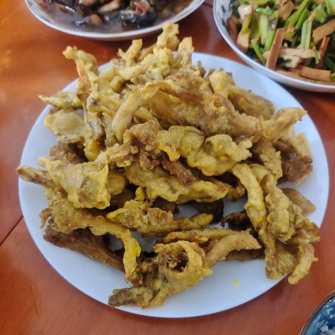 炸鲜蘑