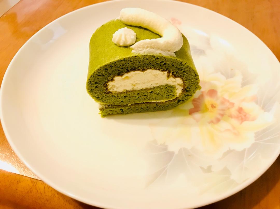 烫面抹茶蛋糕卷