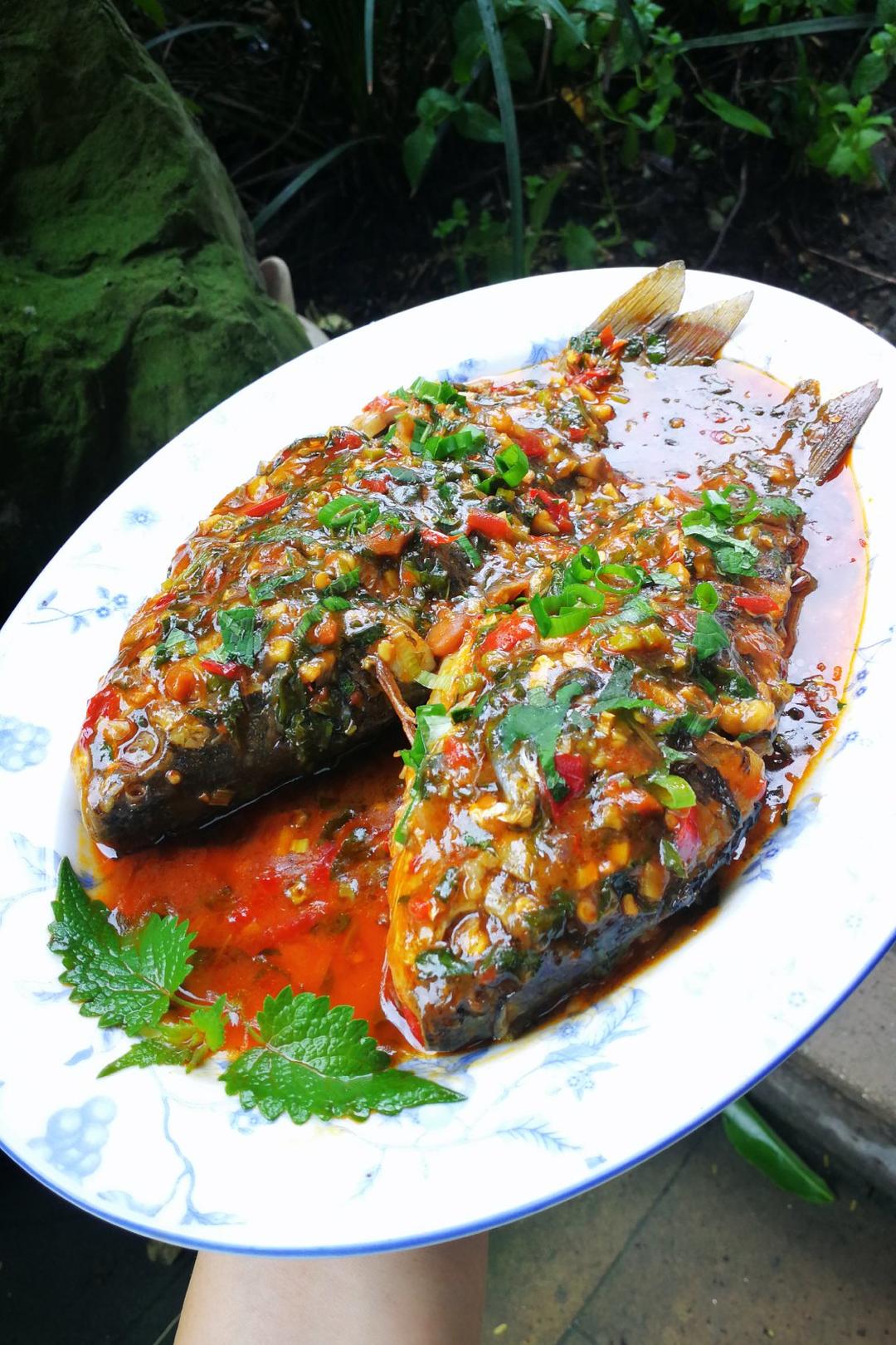 我love我home做的藿香鲫鱼