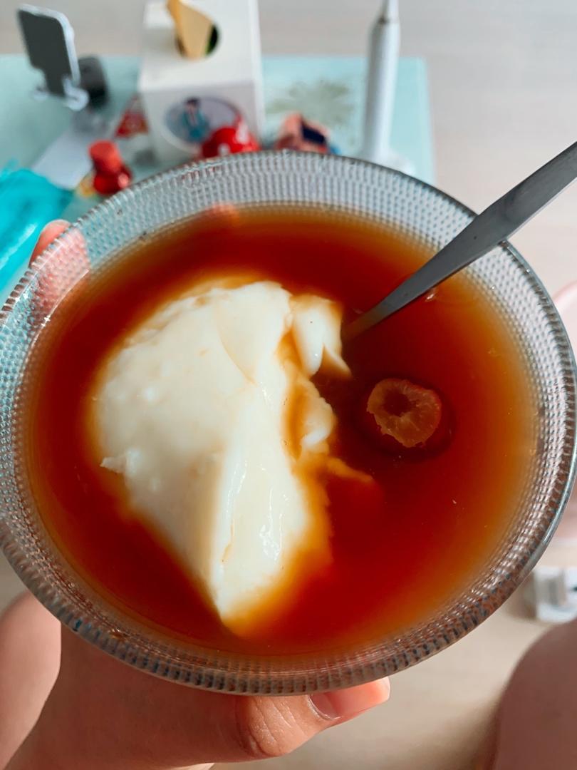 清凉解暑的红糖鲜奶麻薯🥛