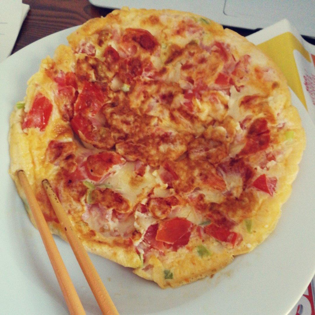 松软香嫩的西红柿鸡蛋饼