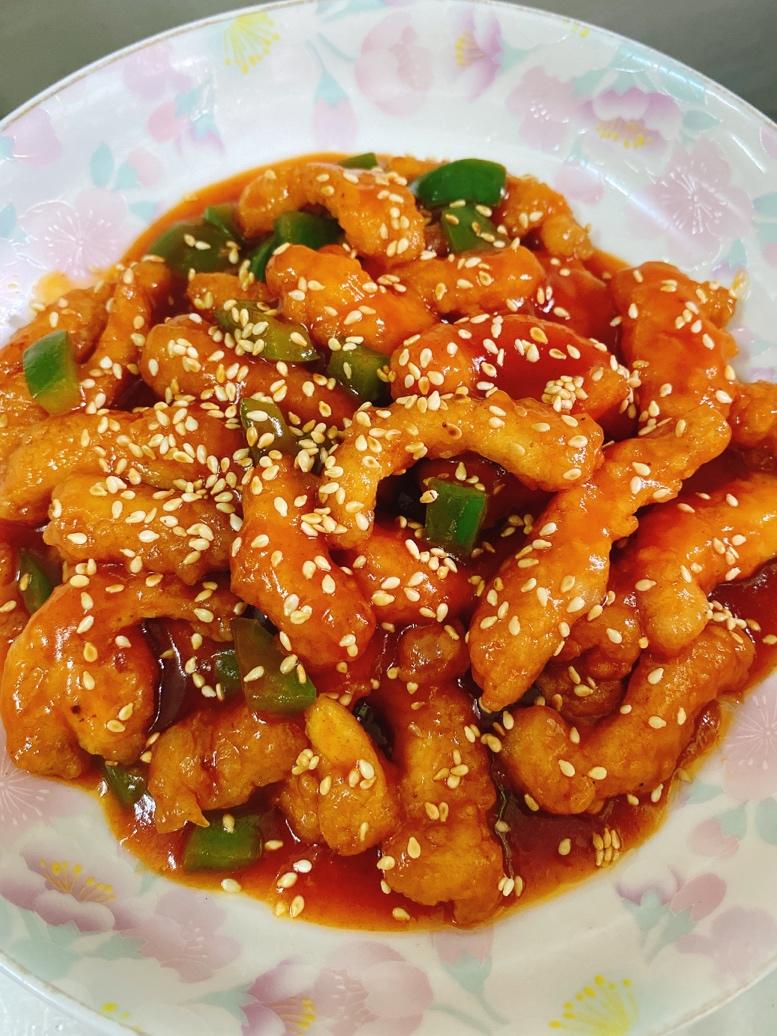 （不用油炸版）茄汁糖醋虾