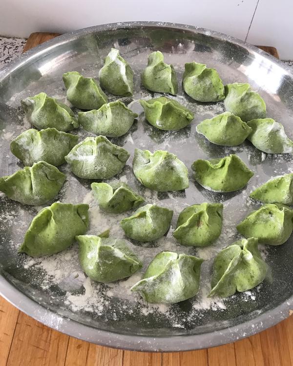 菠菜素水饺（宝宝餐）