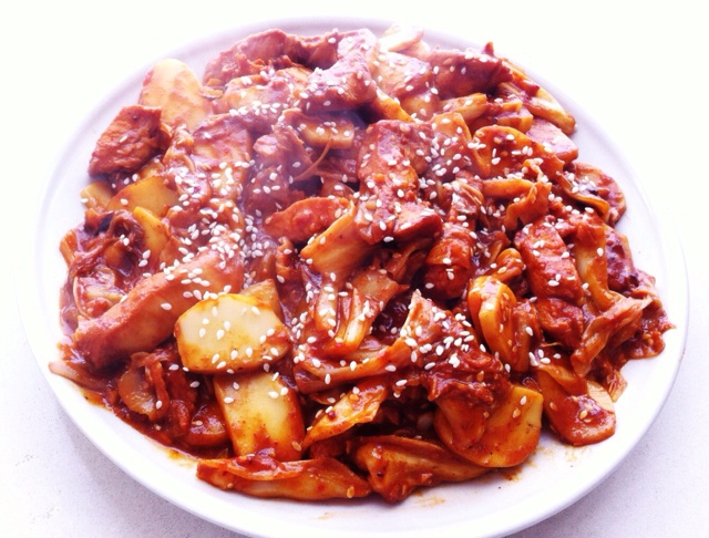 phoebe葱做的春川辣炒鸡排