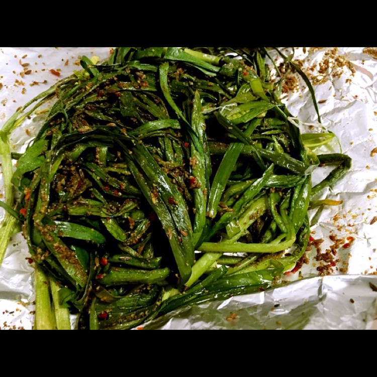 烤韭菜