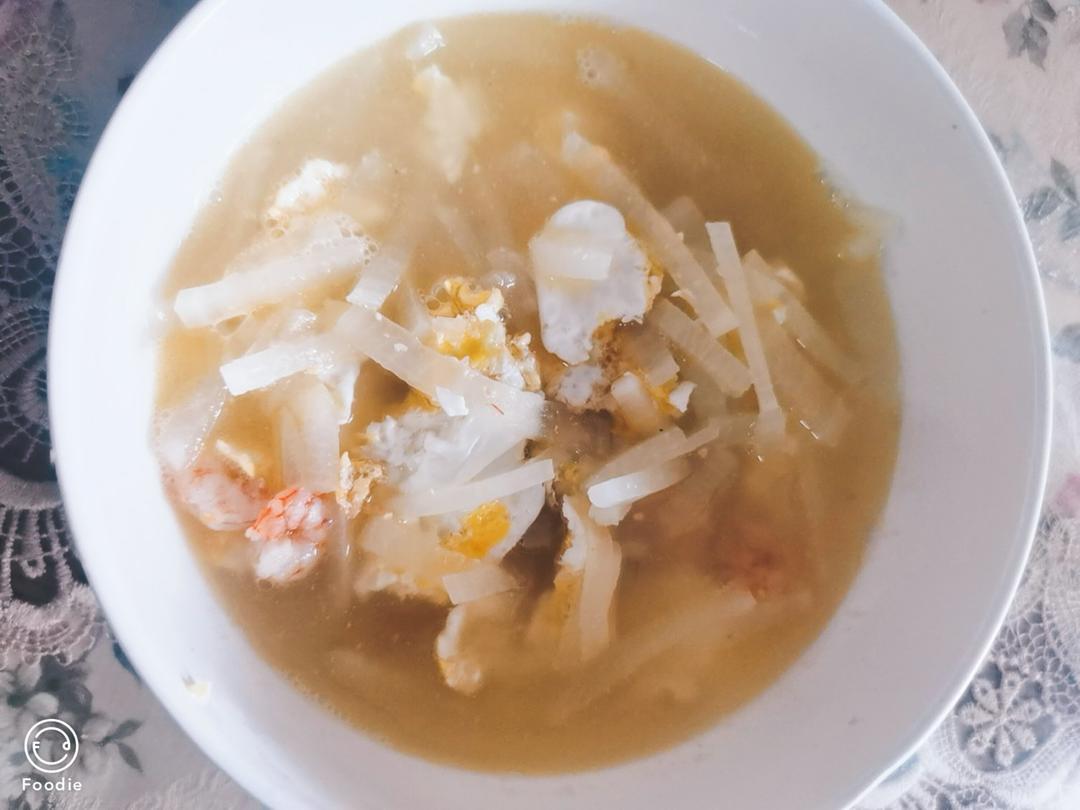 黄磊同款萝卜丝煎蛋汤