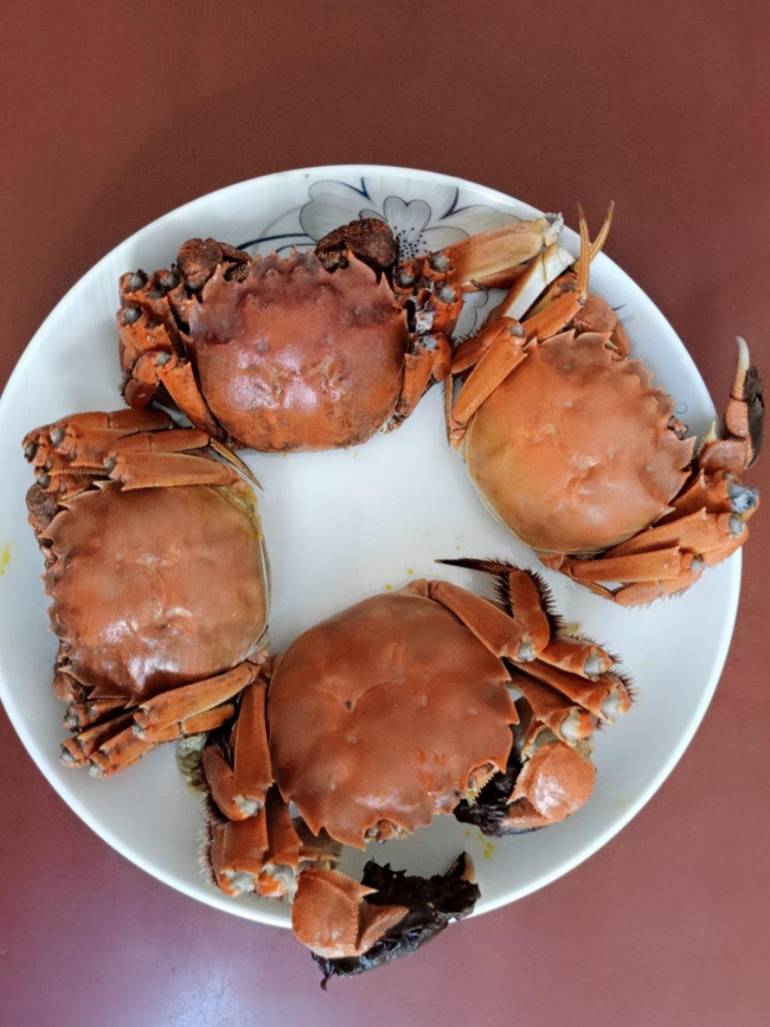 清蒸大闸蟹
