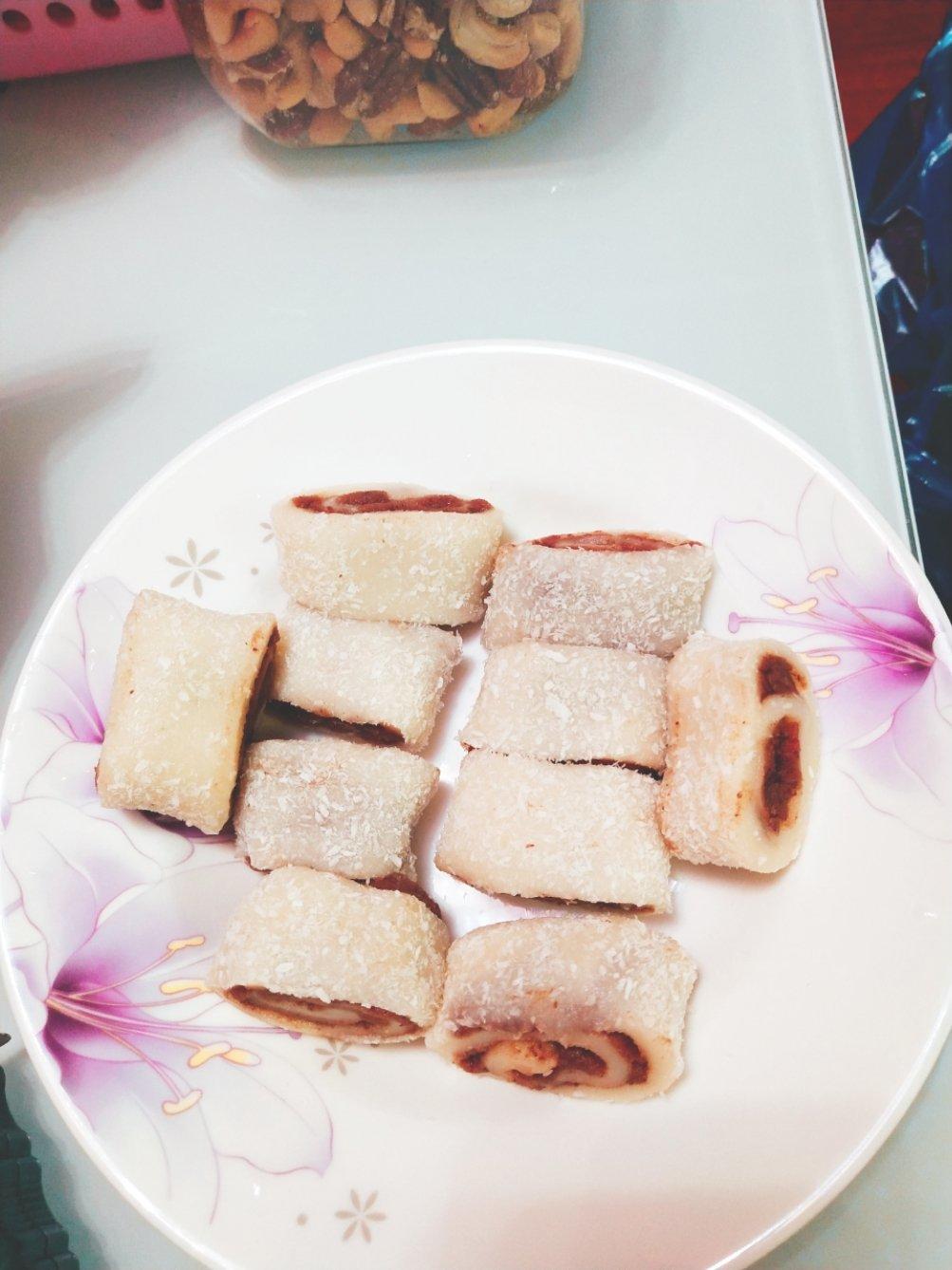 糯米豆沙椰蓉糕